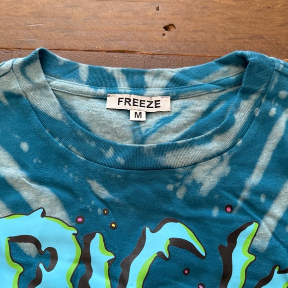 Freeze Rick & Morty Teal Tie-Dye Graphic Tee - Picture 2 of 4